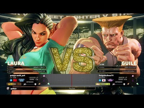 gzdojo-weili_ps4 (Laura) vs Daigo Umehara (Guile)：gzdojo-weili_ps4（ララ）vs ウメハラ（ガイル）
