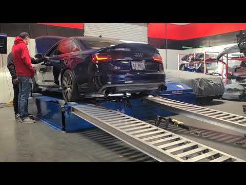 AUDI S6 GETS DS1 STAGE 1 TUNE ON SHEEPEY RACES DYNO.