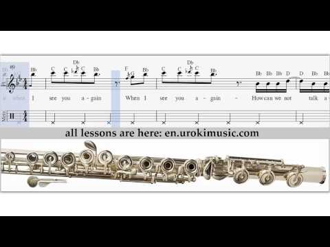 Wiz  Khalifa - See You Again - How To Play Western concert flute - Sheet Music Fingering