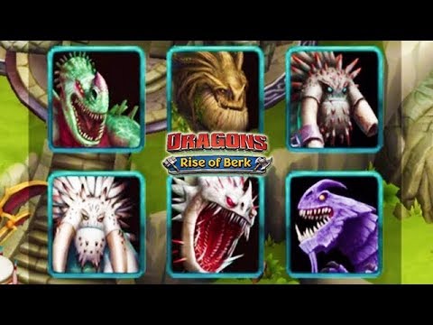 ALL LEGENDARY DRAGONS WITH CINEMATICS (DRAGONS RISE OF BERK)