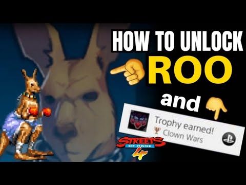 Streets of Rage 4 UNLOCK ROO and Clown Wars Trophy / Achievement