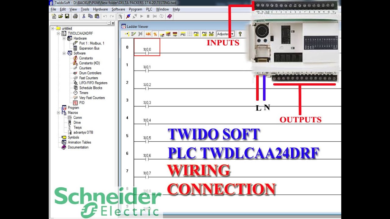 Twido Soft PLC Programming And Wiring Tutorials/ Telemecanique