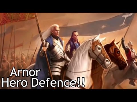 LOTR: BFME2 - Edain Mod 4.2.1 - Arnor Hero Defence!!!!