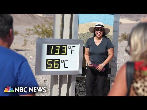 ‘It’s really cool’: Visitors flock to Death Valley amid scorching heatwave