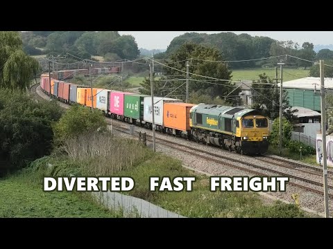 Fast Freight WCML Weedon Diverts 08/09/23