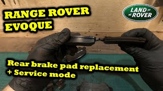 Range Rover Evoque Rear Brake Pad Replacement / Installation + Park Brake Maintenance Mode [How To]