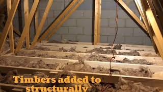 Loft boarding, ladder, electrical