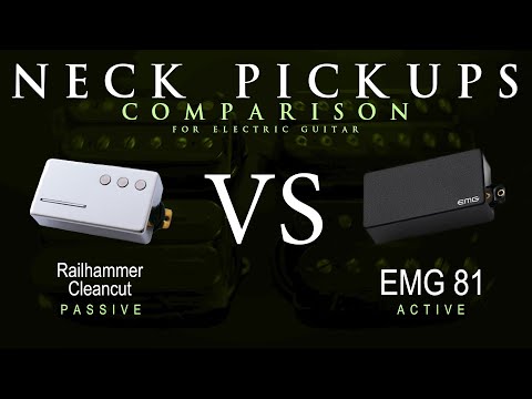 Railhammer CLEANCUT vs EMG 81 - Neck Guitar Pickup Comparison Tone Demo
