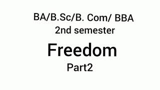 calicut university |BA Bcom Bsc Ba|English Zeitgeist |FREEDOM|