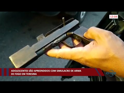 Adolescentes são apreendidos com simulacro de arma de fogo em Teresina 01 02 2021