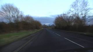 preview picture of video 'Driving On The B4084 Between Drakes Broughton & Pershore, Worcestershire, UK 31st January 2010'