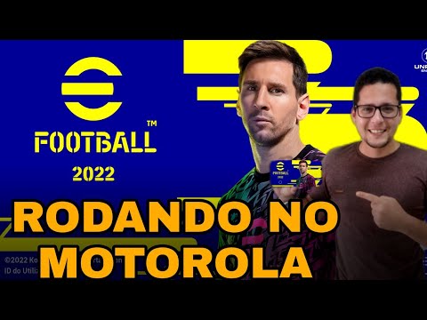 LANÇAMENTO DO EFOOTBALL 2022 MOBILE - RODANDO NO MOTOROLA ONE MACRO - MANCHESTER X JUVENTUS