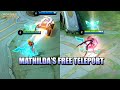 MATHILDA'S FREE TELEPORT SKILL - HOW TO BRING THE WHOLE TEAM WITH JOHNSON IN MOBILE LEGENDS
