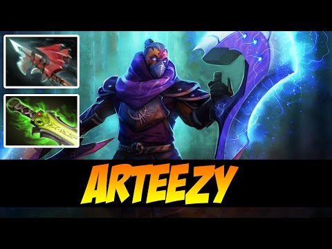 ANTI-MAGE WITH ETHEREAL AND HURRICANE PIKE - Arteezy - Dota 2