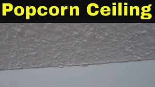 How To Fix A Cracked Popcorn Ceiling-Tutorial