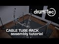 drum-tec electronic drums cable tube rack assembly tutorial