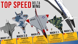 Fastest Delta Wing Aircraft - Top Speed Comparison 3D