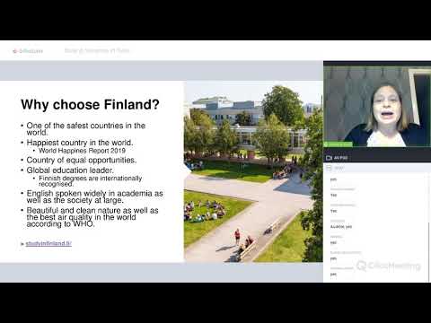 Webinar on Study in Finland