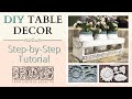 DIY Table Decor: Easy Centerpiece with a Wooden Crate & Mason Jars