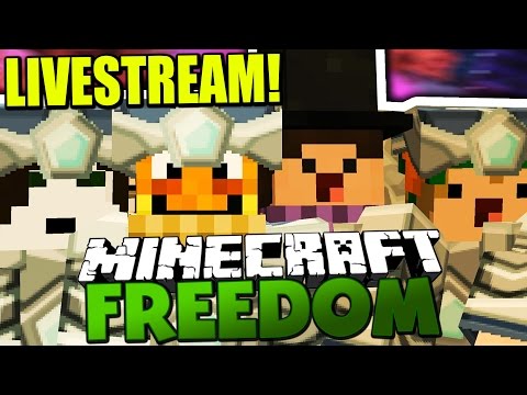 Minecraft Freedom Livestream with Paluten,GLP,Zombey & Maudado