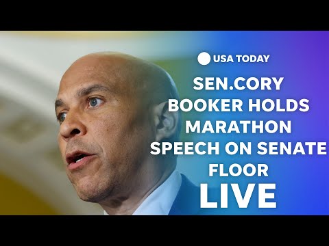 Watch live Senator Cory Booker holds marathon speech on Senate floor