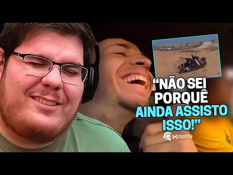 CASIMIRO REAGE: QUEDAS DE MOTO (EP. 135) SE FERRANDO E RINDO | Cortes do Casimito