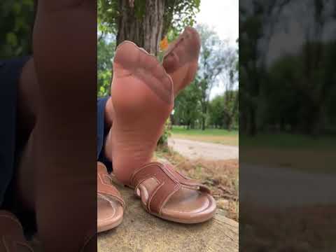 brown nylon socks 😵 #shorts #feet #nylonfeet #nylon #socks #foot #fishnetsocks