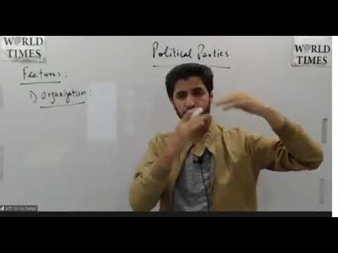 Political Science Lec 20 Political Parties 2BY Sir Ali Naqvi