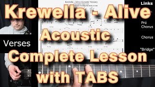 Download lagu Krewella Alive Acoustic version Guitar Lesson Tuto... mp3