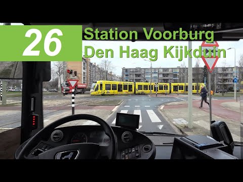 Busdriver's POV | HTM lijn 26: Station Voorburg - Den Haag Kijkduin | Omleiding | HTM 1089 | 2024