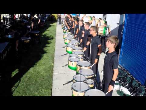 Santa Clara Vanguard Cadets Drumline Stand Still at Pacific Procession 2014