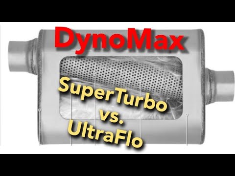 Muffler Comparison~Dynomax SuperTurbo vs. UltraFlo #mopar #dodge#muffler#exhaust  #exhaustsound