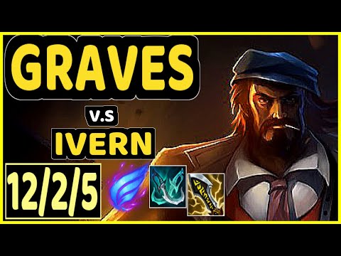 GRAVES vs IVERN - 12/2/5 KDA JUNGLE GAMEPLAY - EUW Ranked MASTER