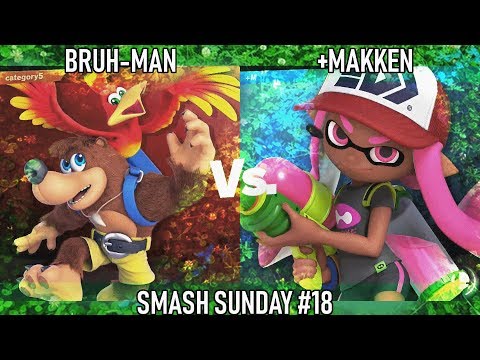 Bruh-Man (Banjo & Kazooie) vs. +Makken (Inkling) - Smash Sunday #18