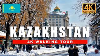 4K Kazakhstan Walking Tour - Almaty, where Luxury Meets Soviet-Era Streets 🇰🇿 | 4K HDR 60fps