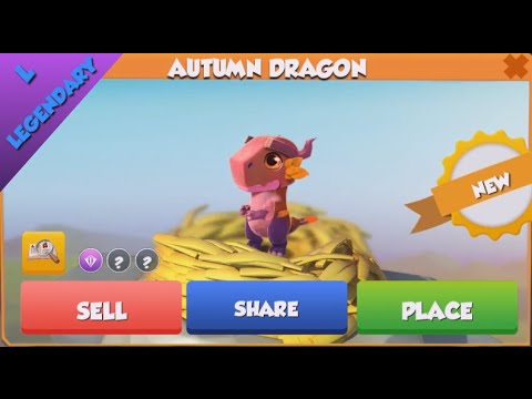 ❤ LEGENDARY AUTUMN dragon hatched. Dragon Mania Legends.