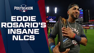 Eddie Rosario has series for the AGES!!! Braves OF goes off for 14 hits, 3 HRs and 9 RBIs!