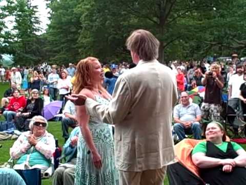 Garrison Keillor & Andra Suchy at Tanglewood