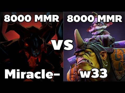 Miracle- Shadow Fiend VS w33 Alchemist - OG Secret Final Dota 2