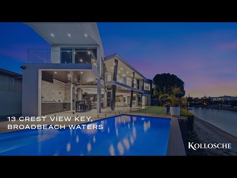 13 Crest View Key, Broadbeach Waters, QLD 4218, 5房, 5浴, 独立屋
