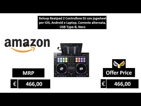Reloop Beatpad 2 Controllore DJ con jogwheel per IOS, Android e Laptop