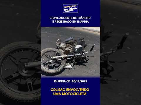 Grave acidente de trânsito é registrado em Ibiapina na região da Serra da Ibiapaba no Ceará