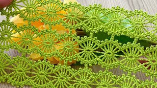 🌟Crochet Lace Yarn Pattern Tutorial Suitable for Panelled Runners, Blouses, and Curtains