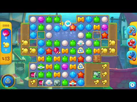 [FISHDOM Walkthrough] Level 5998 Super Hard (Qua màn - Fishdom)