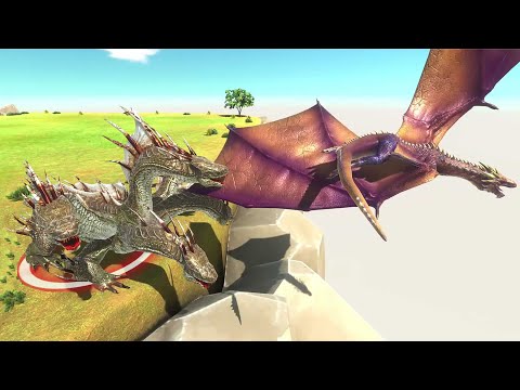 DRAGON Vs HYDRA,GODZILLA, Every Unit. Who Can Escape? - ARBS Animal Revolt Battle Simulator