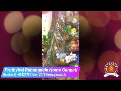 Pruthviraj Rahangdale Home Ganpati Decoration Video