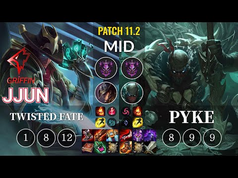 GRF jjun Twisted Fate vs Pyke Mid - KR Patch 11.2
