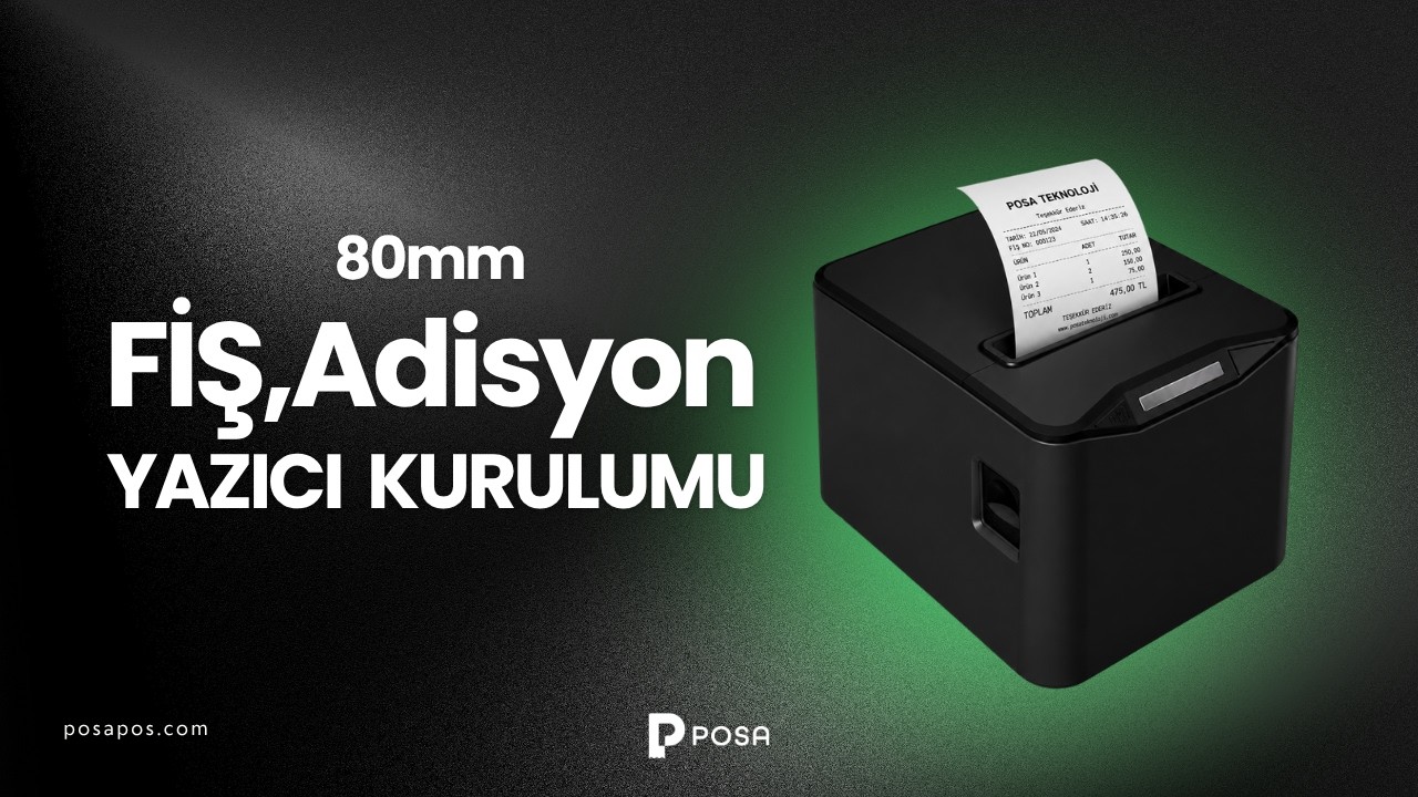 80mm Fiş Yazıcı Kurulum Videosu (USB ÜZERİNDEN)
