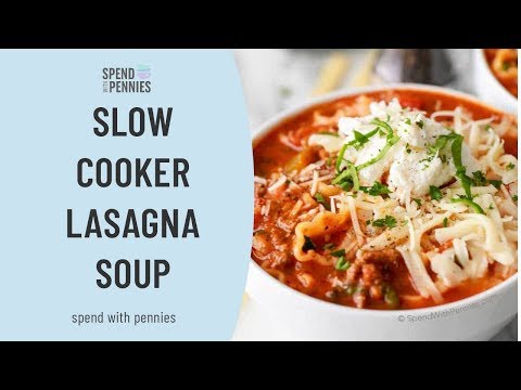 Crock Pot Lasagna Soup