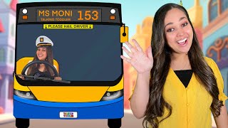 Download lagu Wheels On The Bus | Nursery Rhymes & Kids Songs | Talking Toddler With Ms Moni mp3